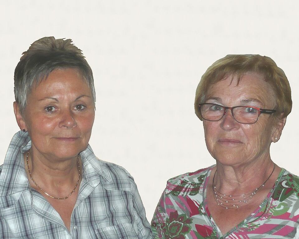 Gudrun Danz und Helga Wahnschaff